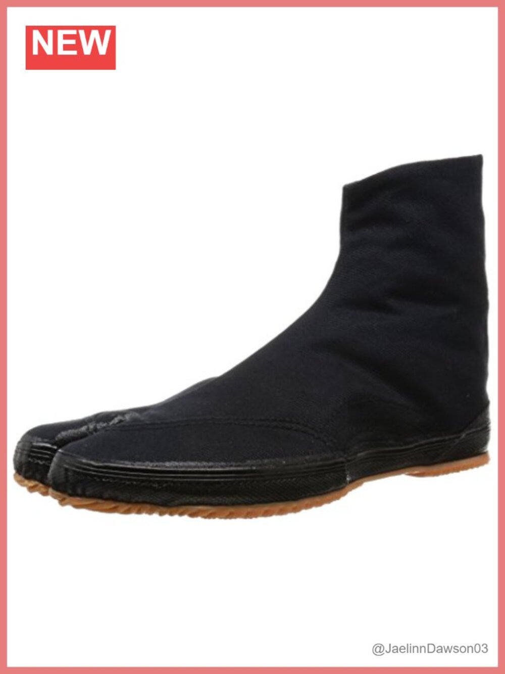 Japanese Tabi Shoes Black with 5 Clips Martial Arts Boots